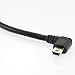 USB A male to Mini USB B 5Pin Male right angle adapter