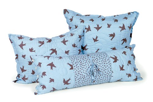 Lumbar Pillow in Swallow Flock Print under The Kitchen Store