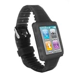 MiniSuit WatchBand Silicone Skin Case for Apple iPod Nano 6th Gen-Smoke V2