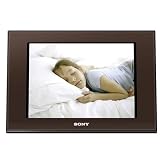 Sony DPF-D80 Digitaler Bilderrahmen (8" Display, 256 MB interner Speicher) braun