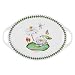 Portmeirion Exotic Botanic Garden Oval Handled Platter-White Water Lily