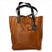 Unisex Weekend Travel Leather Tote in Brown