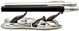 Jac Zagoory Pen Stand Whale Tails Pewter and Black Plate Stand - JZ-PH64