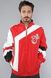 Mitchell & Ness The Miami Heat One on One Windbreaker in Red & Black,Jackets for Men, Medium,Red