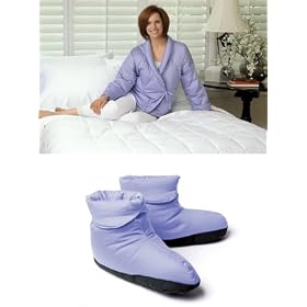Extra-Small White Down Bed Jacket Combo