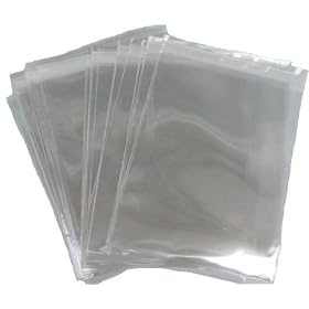 Pack of 100 - 5 X 7 - Cellophane Greeting Card Display Bags Self Seal - 138mm x 185mm - FREE UK POST!!
