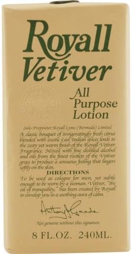 ROYALL VETIVER by Royall Fragrances LOTION COLOGNE 8 OZ for MEN ---(Package Of 6)