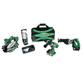 Hitachi KC18DBL 4-Tool Lithium-Ion Combo Kit by Hitachi