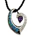 Alexander Kalifano Pendant with White Opal and Aqua Cz