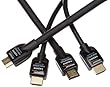 AmazonBasics Hochgeschwindigkeits-HDMI-Kabel (Ethernet, 3D und Audio-Return) Doppelpack 0,9 und 4,57 m