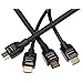 AmazonBasics Hochgeschwindigkeits-HDMI-Kabel (Ethernet, 3D und Audio-Return) Doppelpack 0,9 und 4,57 m