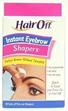 Hair Off Instant Eyebrow Shapers Cold Wax Strips 18's