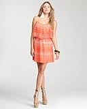 Tiered Print Dress - LVG CORAL/TRPCL PEAC (M)
