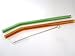 Glass Straws- Bent Green and Amber