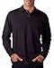 Jerzees 5.6 oz., 50/50 Long-Sleeve Jersey Polo with SpotShield (437ML)- BLACK,L