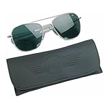 American Optics Chrome GI 57mm Air Force Pilots Sunglasses