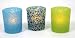 Bead-Dazzling! Beaded Votive Holders with Battery Operated Flickering, Flameless Tealights - Boxed Set of 3