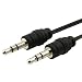 Retractable 3.5mm Aux Auxiliary Cord for iPod, Mp3 Players, Cell Phones, PDA's or any device with a standard 3.5 mm headphone jack ~ Black ~