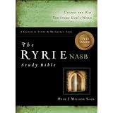 TheRyrieNASBStudyBibleBondedLeatherNavy-RedLetterwithDVD