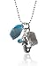 Mermaid with Swarowski Crystals on Silver EP Necklace 18 Inch