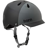 BERN Watts EPS 2-Tone Summer Matte Helmet (Black/Grey, X-Large)