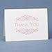 Hortense B. Hewitt Flourish Frame Thank You Notes, 4.8 x 3.5, 50 Count