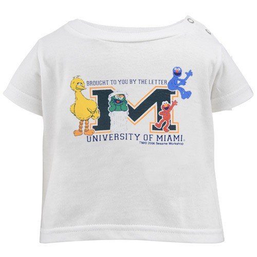 Buy Champion Miami Hurricanes White Infant Sesame Street Brought to You T-shirt by Champion
