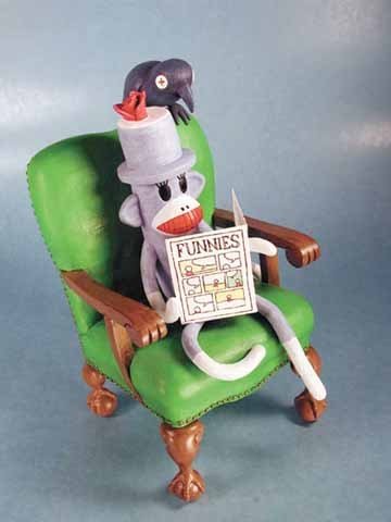 Tony Millionaires Sock Monkey Statue (Dc Direct Action Figure - )
