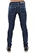 Krralinlin Men's Slim Fit Casual Low Rise Tight Blue Skinny Denim Jeans Pants