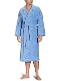 Produkt-Bild: Buscher 3099110-16-4020 Gr&ouml;&szlig;e: L Schalkragenbademantel "Lurex" Teddy Pl&uuml;sch-Microfaser, blau