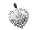 Diamond Fancy Heart-Shaped Pendant, 18k Gold