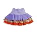 Designer Skirts - U Go Girl - Infant Girls Velour Skirt, Purple, Orange (Size 12Months)