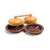 Charcoal Companion Plastic Double Hamburger Grilling Press by 