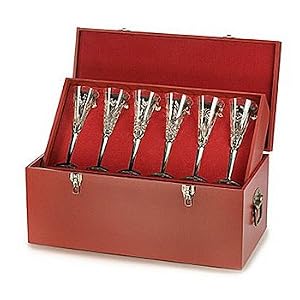 orderWaterfordCrystal12DaysofChristmasChampagneFlutesSetof12withStorageChestpricereductionsfeedback