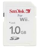 Electronics : Sandisk 1 gb Official Nintendo Wii memory card in retail packaging