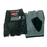 Airius Retro Mesh Half Finger Cycling Gloves, Large, Black