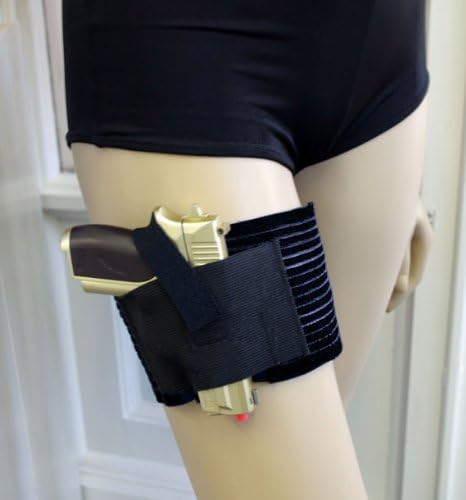 Gals With Guns Women's Non-Slip Gun Thigh Holster for Small Guns, Silicone Grip