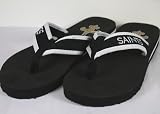New Orleans Saints NFL Contoured Flip Flop Sandals