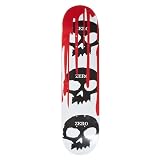 Zero Skateboards 3 Skull blood Regular Deck 7.5 X 31.125 - White