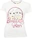Mighty Fine Barbie and Ken Summer Rhinestones White Juniors T-shirt Tee