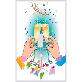 New Year Cheer Decorative Switchplate Cover