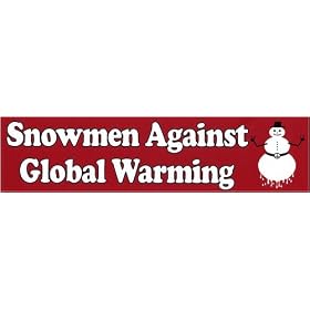 Snowmen Against Global Warming. Bumper Sticker