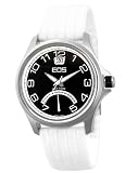 EOS New York Men's 15SWHT Silicone Traveler White Strap Watch