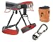 Black Diamond Momentum SA Climbing Harness Package – Men’s (Large / Steel/Lava)
