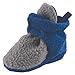 Luvable Friends Unisex Baby Fleece Booties, Gray Blue, 6-12 Months