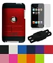 2-Tone Rubberize Textured Hard Shell for the Apple iPod Touch 3 and 2 MP3 Players + Young Micro Shoe Silicone Skin Pouch compatible with Nike+ Sensor