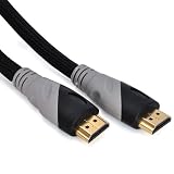 ATekCity High Speed HDMI Latest version v.1.4 Audio Return Channel HDMI Ethernet Channel 100MB/sec, Gold Plated 6ft 1.8m B TYPE Male to Male wires Lead Line Cable, backwards compatible with older HDMI v.1.0 – 1.3 devices, Support 4k (4 x 1080p) resolution, color spaces Picture