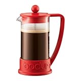 Brazil 3 Cup French Press Coffeemaker in Red