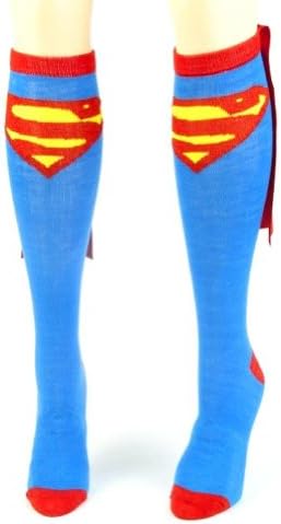 DC Comics Superheroes Knee High Cape Socks