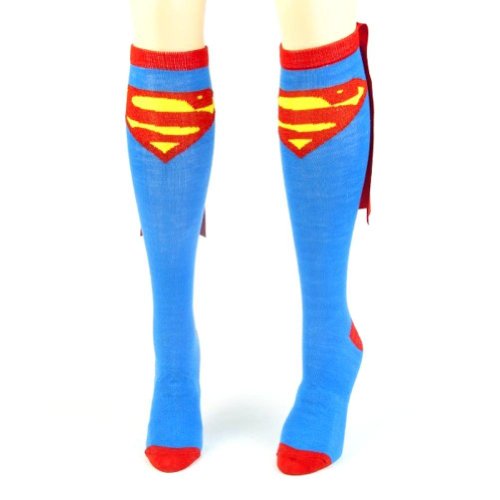 DC Comics Superheroes Knee High Cape Socks